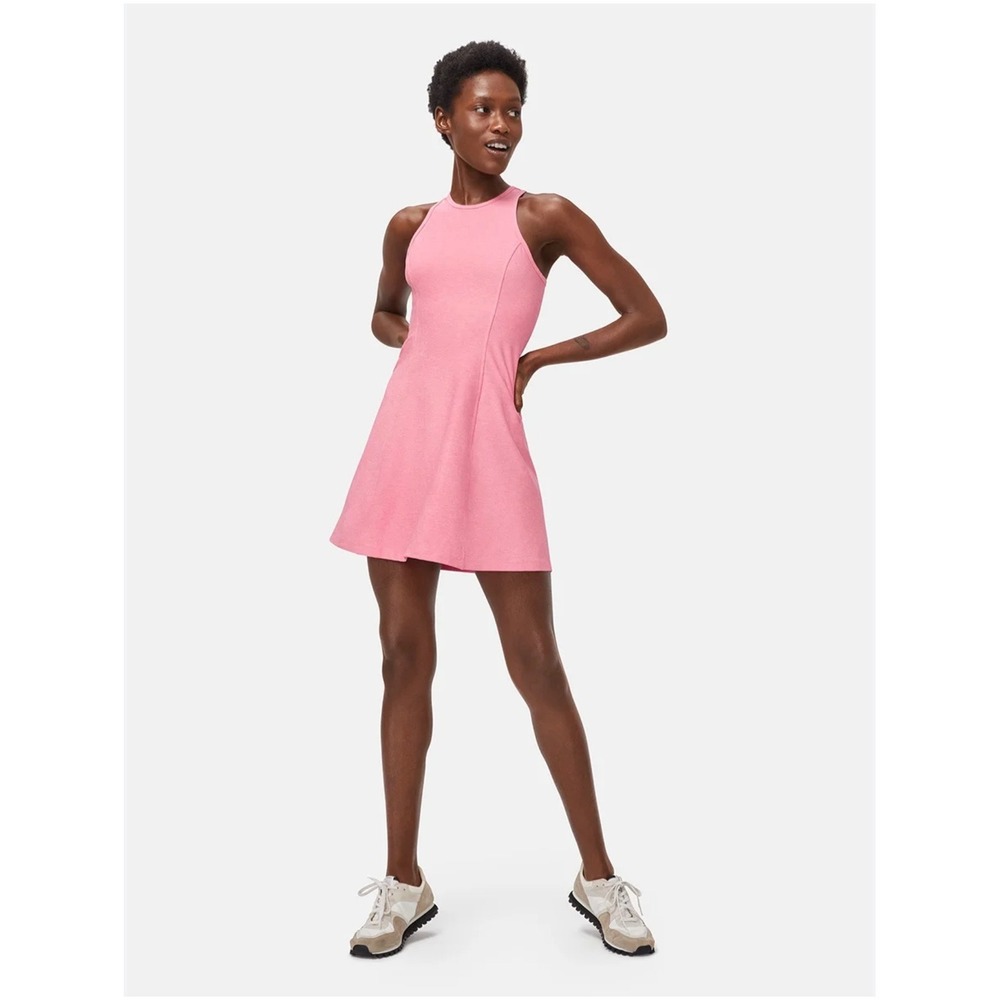 Outdoor Voices Women's Pink Athena Sleeveless Mini Tank Dress Size S